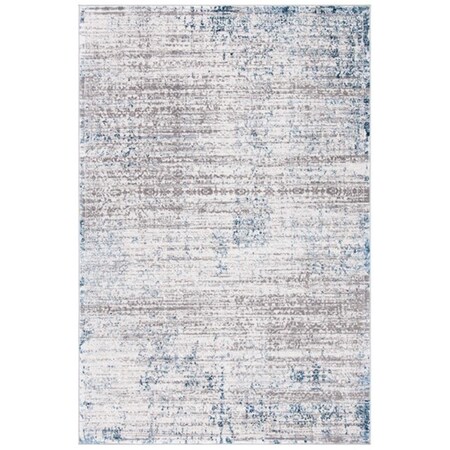 Safavieh 5 ft. 5 in. x 7 ft. 7 in. Amelia Contemporary Rectangle Power Loomed Rug - Gray & Blue ALA239G-5